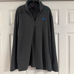 The North Face Men’s Long Sleeve Half Zip Pullover Gray Size XL